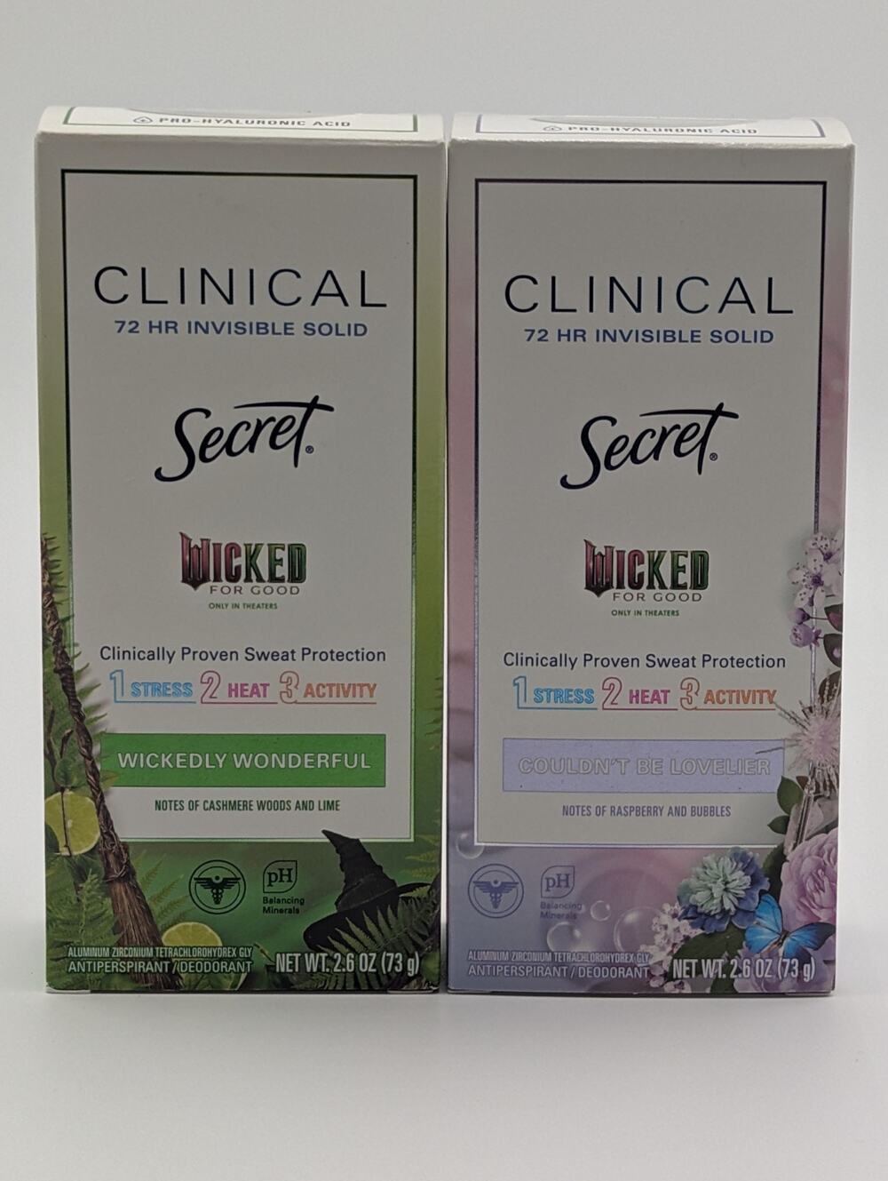 2x Secret Clinical Deodorant Limited Edition Wicked Wickedly Wonderful NEW